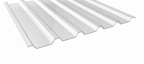Lichtplatten - Trapez 207/35 - 1,50mm / PVC - klarbläulich