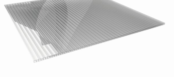 Hohlkammerplatten 16mm / PC - weiß-opal X-Strukturplatte