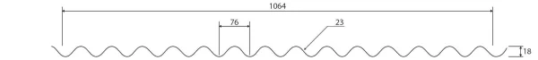 Wellblech W-1/1064 LAH-WAND
