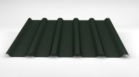 Trapezblech W-35/1035 LV-DACH + Vlies 0,75-RAL 6020 /...