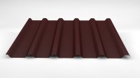 Trapezblech W-35/1035 LV-DACH + Vlies 0,75-RAL 8012 /...