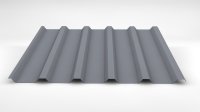 Trapezblech W-35/1035 LV-DACH + Vlies 0,75-RAL 9006 /...