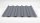 Trapezblech W-35/1035 LV-DACH + Vlies 0,75-RAL 9006 / weißaluminium