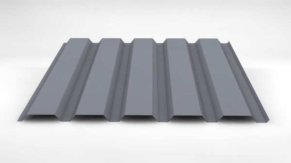 Trapezblech W-35/1035 LA-WAND 0,63-RAL 9006 / weißaluminium