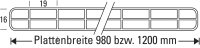 Hohlkammerplatten 16mm / PC 2nd Life Line - glasklar