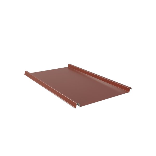 Trapezblech W-33/500 LEV-DACH + Vlies ohne Tiefsickenprofilierung 0,63-RAL 8012 / rotbraun