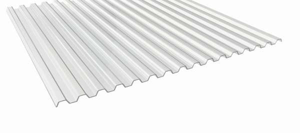 Lichtplatten - Spund 76/18 - 0,90mm / PC 2nd Life Line - glasklar