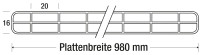 Hohlkammerplatten 16mm / PC 2nd Life Line - anthrazitgrau...