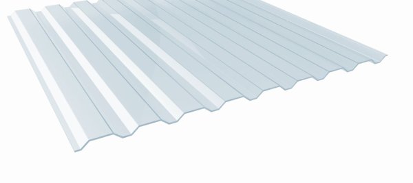 Lichtplatten - Trapez W-20 LA - 1,40mm / Bio Line - klar