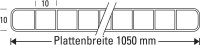 Hohlkammerplatten 10mm / PC 2nd Life line - glasklar
